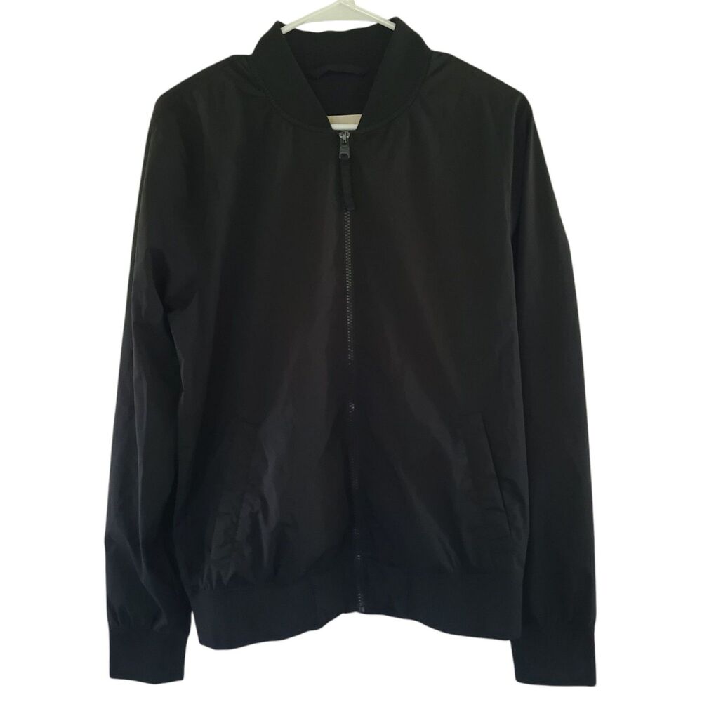 retro Hollister California Size M Black Epic Flex Stretch Windbreaker Jacket EUC - Picture 2 of 16